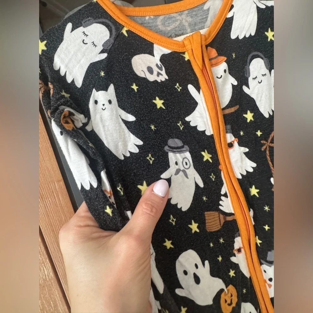 Little Sleepies Friendly Ghost Zippy Footies cowboy western bamboo toddler baby